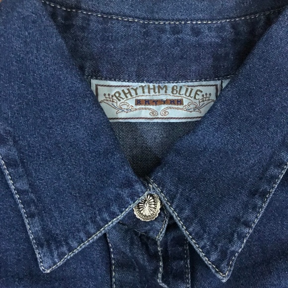 VINTAGE inspired NWT Cowgirl/Cowboy Button Down - Picture 6 of 7